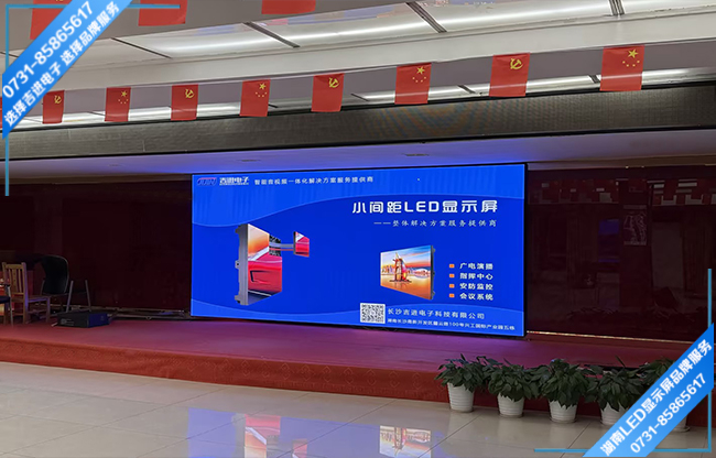 益陽資陽區長春工業園某企業報告廳LED顯示屏